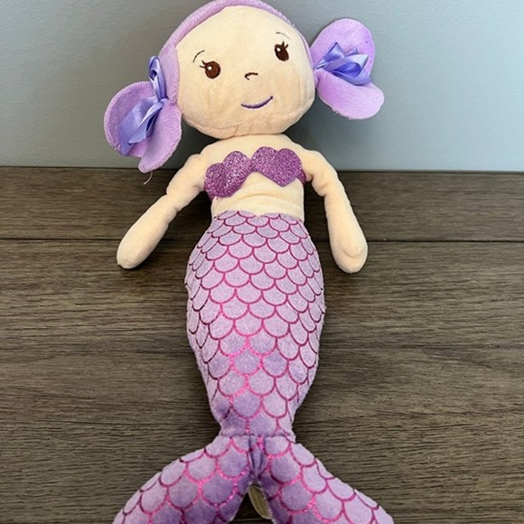 Dan Dee Purple Mermaid with Metallic Accented Tail Plush‎ - Picture 1 of 5